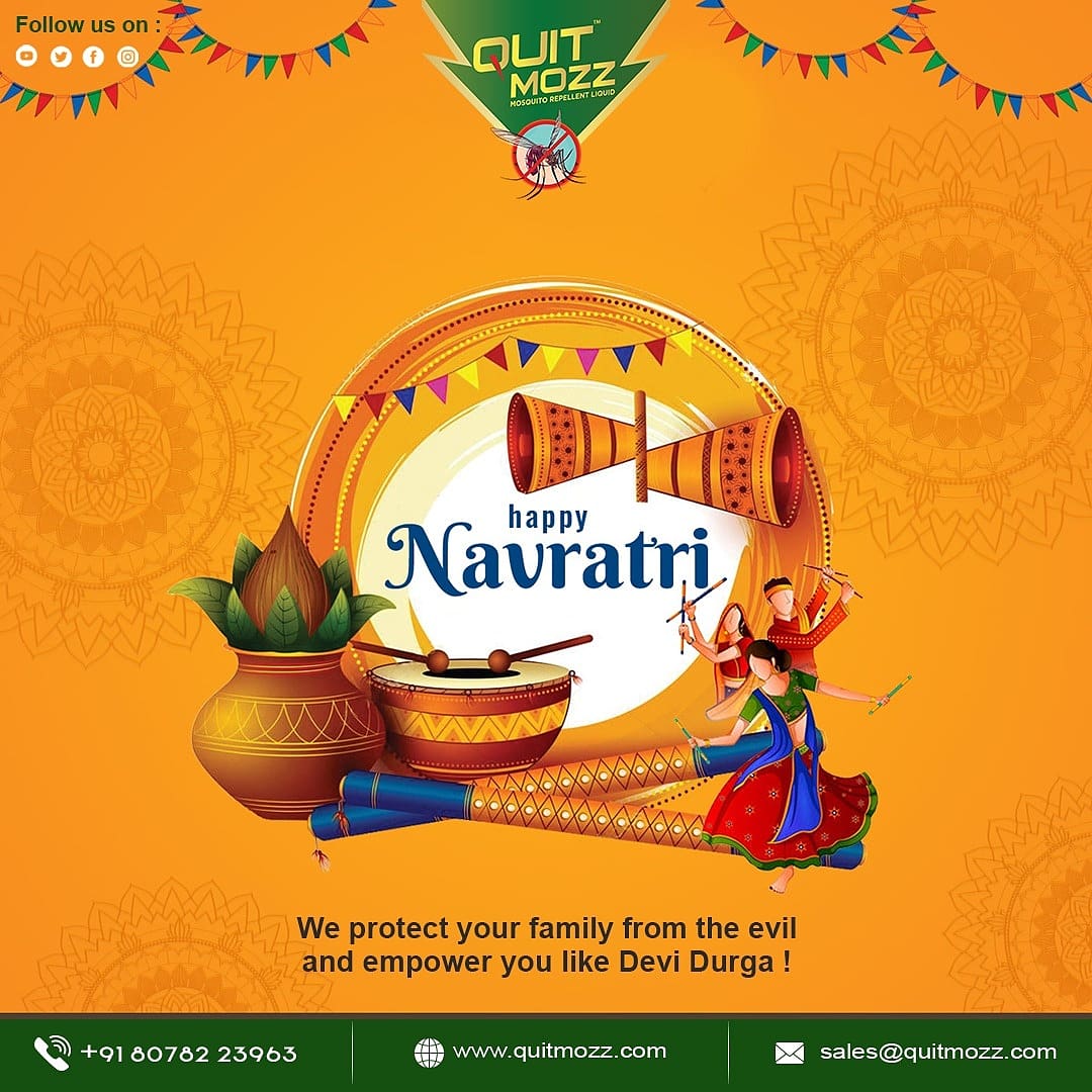 LabsSouthern's tweet photo. Quitmozz wishes all its patrons and family members shubh navratri!
May Goddess Durga bring more love luck and happiness.

.
#happynavratri #quitmozz #mosquitorepellent #entrepreneurship #smallbusinessowner #businessowner #covid_19 https://t.co/wN4076Hq7J