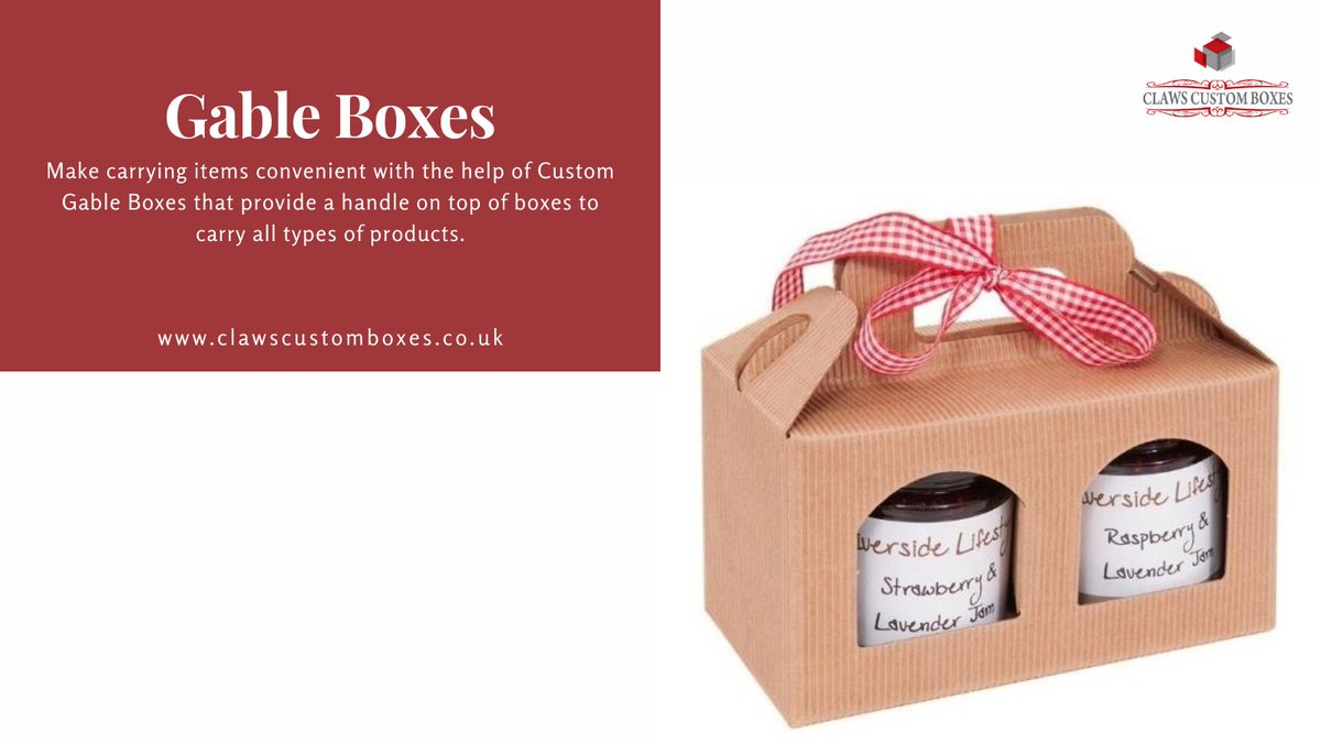 clawsltd's tweet image. Read More: bit.ly/2YXI0fb
Call to Order: +44 116 218 3474
Email at: sales@clawscustomboxes.co.uk
#Gableboxes #Customgableboxes #Packaging #Designs #Printing #Customboxes #Packagingsolution #Customizedpackaging #Gablepackaging #Highqualitypackaging #Lowofcost #Cheapprice