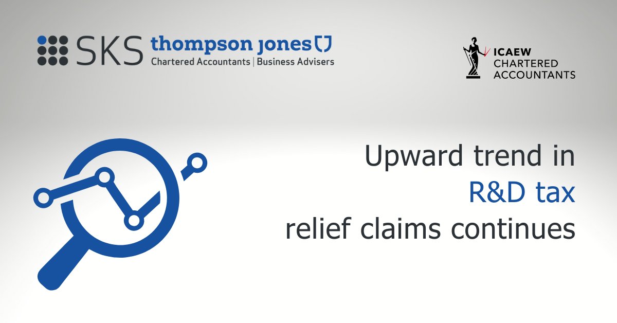 The number and monetary value of claims for #taxrelief for research and development expenditure increased in the year to March 2020, according to the latest statistics from #HMRC.
bit.ly/3Adcp95
#SKSThompsonJones #icaew #UnitedKingdom #charteredaccountants #ukaccountants