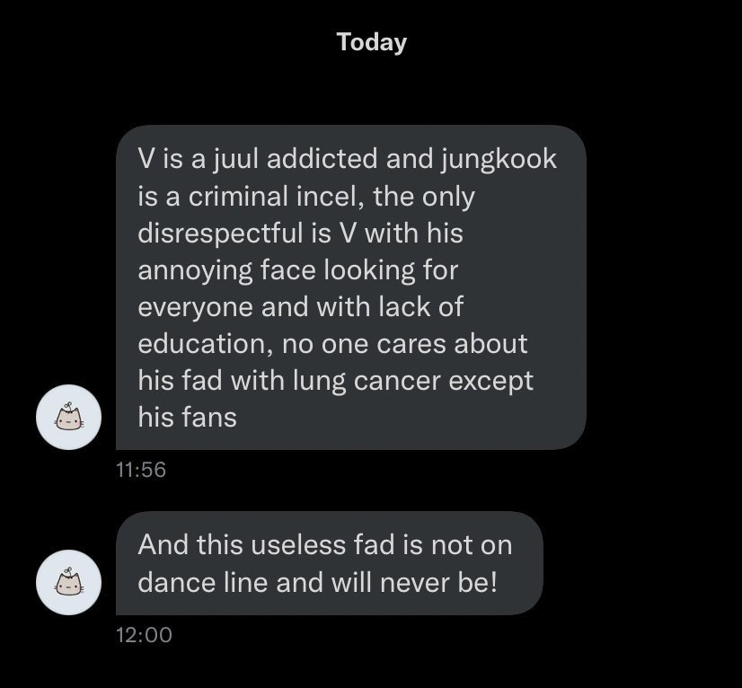 ProtectTaekoo's tweet photo. 🚨PLEASE REPORT THIS ACCOUNT 🚨

They are a drag account spreading misinfo and hate against 🐰🐯 / DO NOT ENGAGE ❌

🖇: https://t.co/C6YQKX7MoK https://t.co/VZ1sOiWnvk