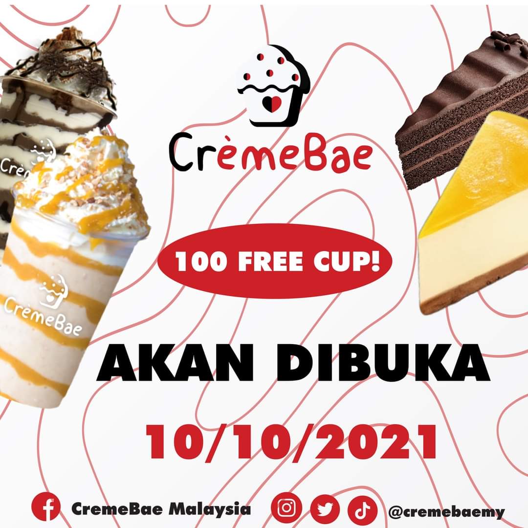 bundyungsedih's tweet photo. Hi guys! CAFE KAMI AKAN DIBUKA! 10.10 100 CUP FREE!
JEMPUT DATANG RAMAI RAMAI! PASTIKAN JAGA SOP! RETWEET BAGI SEMUA NAMPAK! 🤩🤩🤩🦋🦋 https://t.co/xopv0zUZPO