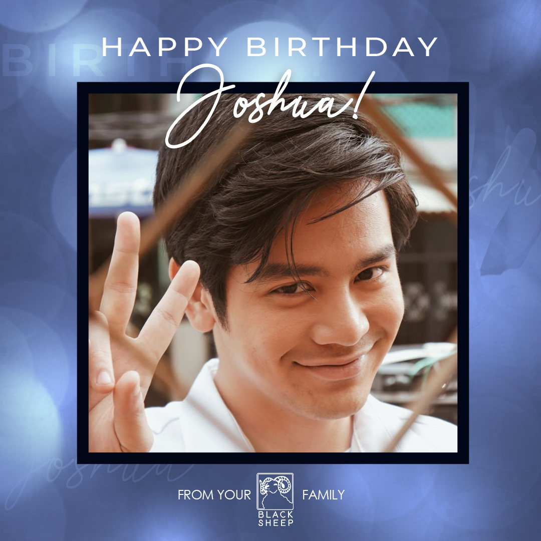 Black_SheepPH's tweet photo. Happy, happy birthday, Joshua! 🎂🎉 
Excited na kaming marinig ang mga kwento mo! 🤫💜 Sending love from your Black Sheep family! https://t.co/Q2wIwc08vP