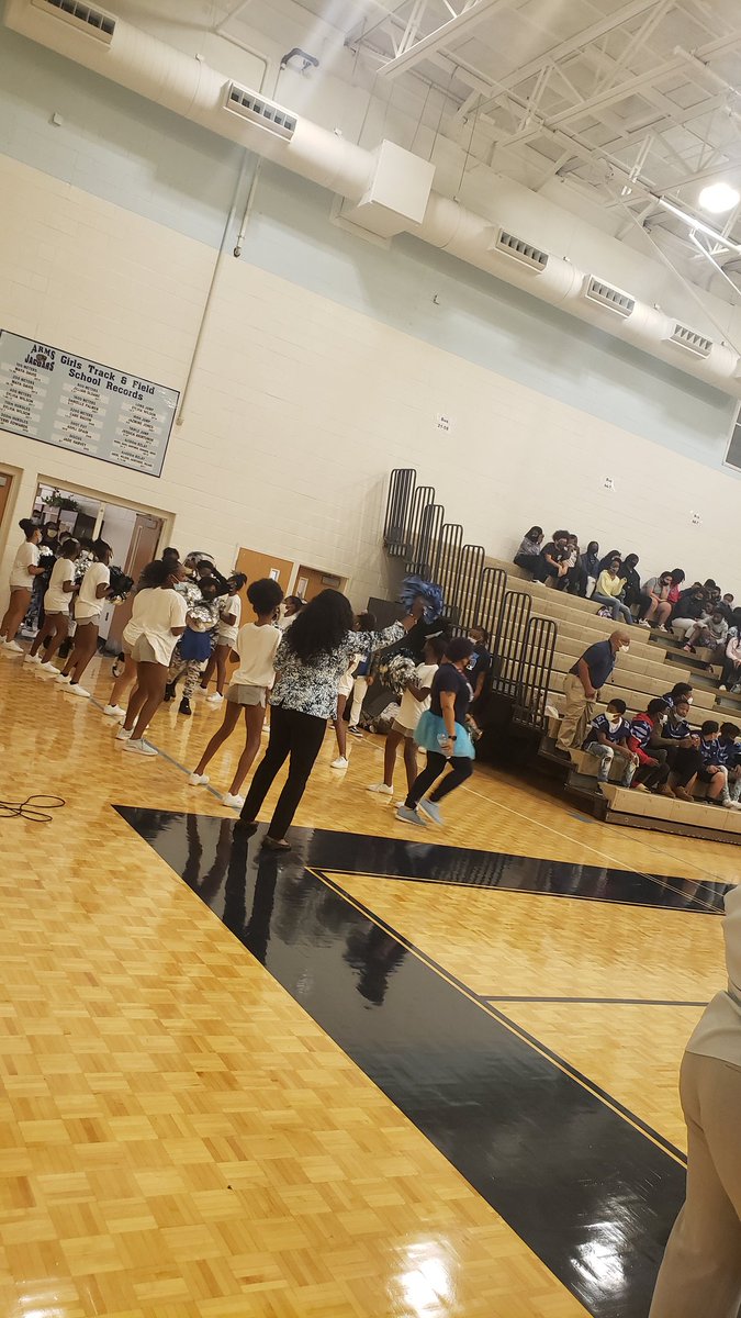It's Spirit Week at Austin Road MS! Enjoyed teaching 7th grade Math w/ Grad Coach Benefield &amp; getting pumped up w/ the Jaguars💙