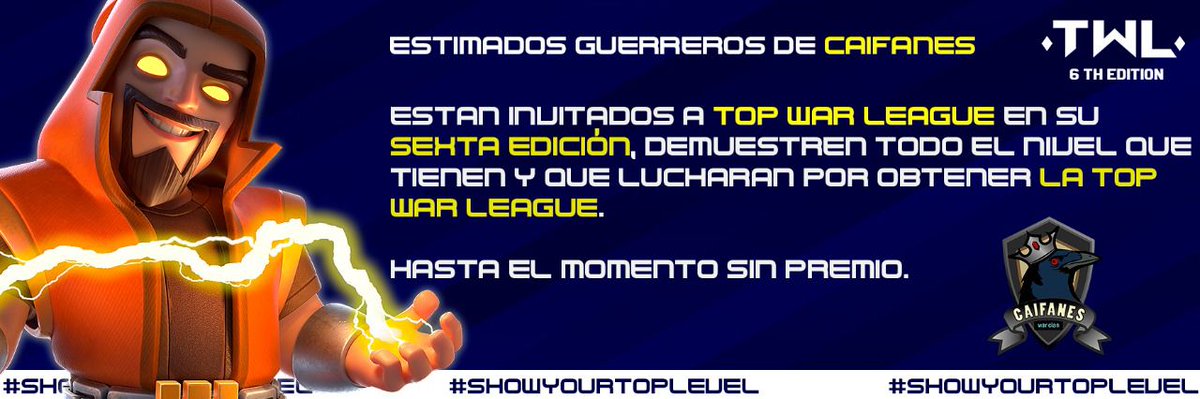 Gracias por la invitación! @galaxy0898. 
En la sexta edición  de @TopWarLeague.
Estamos listos para dar lo mejor!
#team #friends ❤️ 🐶 🥃 🦇 🔥