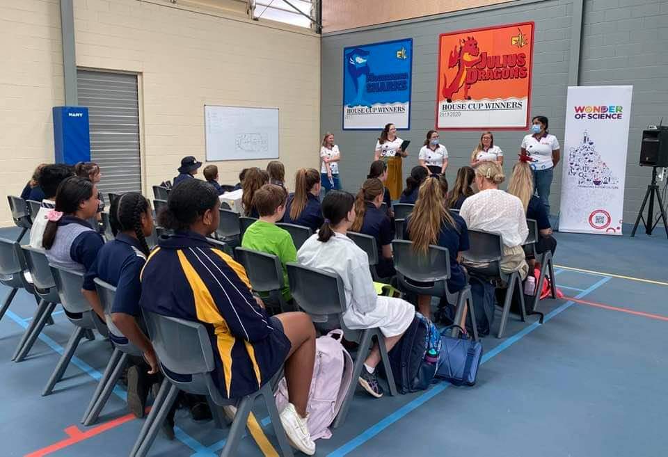 WOSQld's tweet photo. Today five YSAs, a #FlyingScientist and @AkMilroy are in Mount Isa for the Wonder of Science Regional Conference. Here are some photos of the day so far! Winning teams to be announced soon! https://t.co/yN5bZ4FX9L