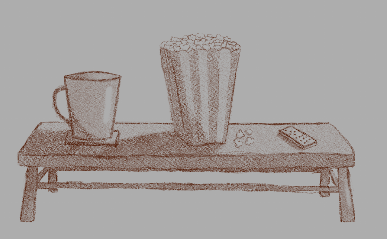 Kikyart5's tweet photo. Simple, Not perfect, But a good exercise to get rid of art block. 
Draw me a mug, then build around it one object at a time, but once you're done with an object, you can't touch it again! https://t.co/cexzrGm6Bk