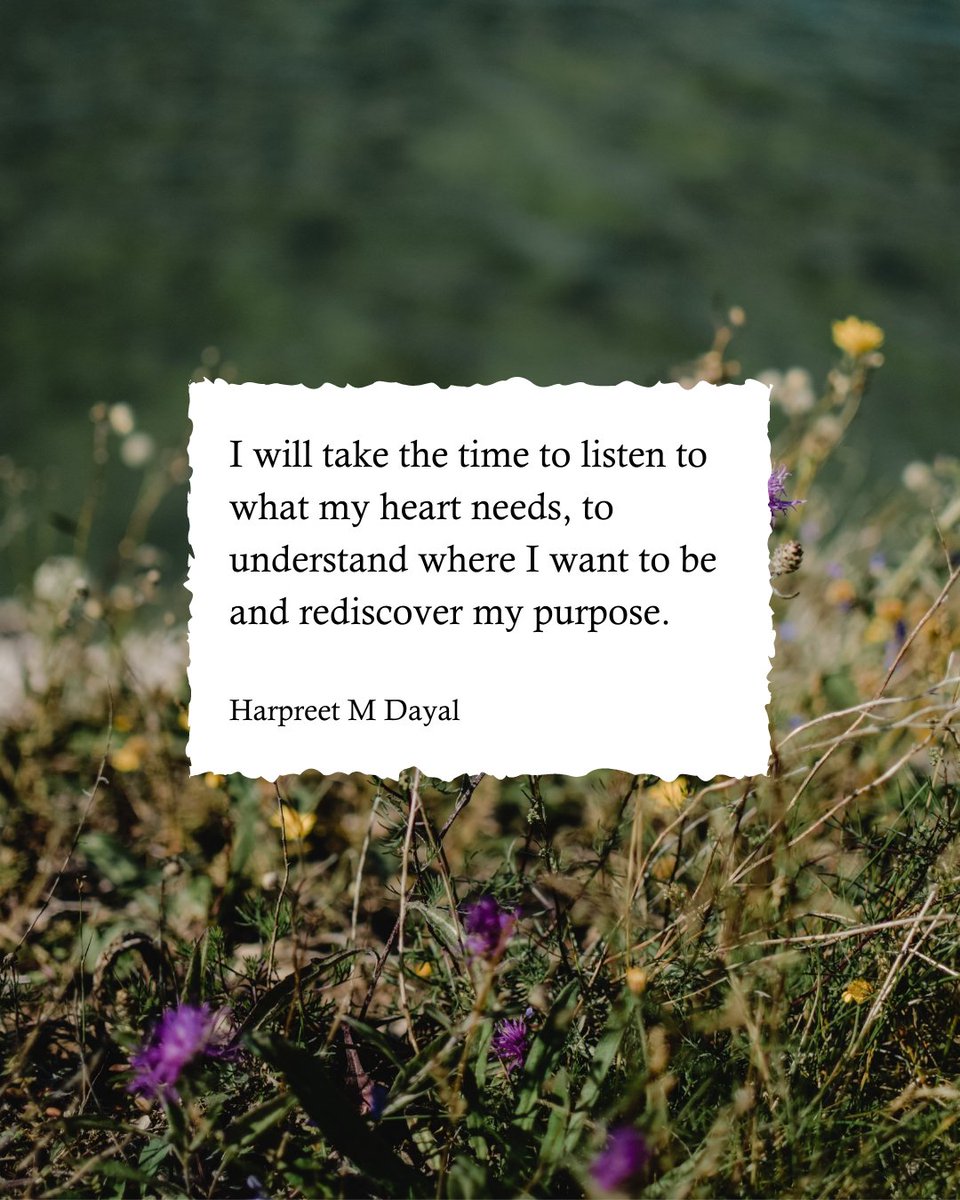 I will take the time to listen to what my heart needs, to understand where I want to be and rediscover my purpose. #rediscoveryourpurpose #shift #renavigate #itsnottoolate