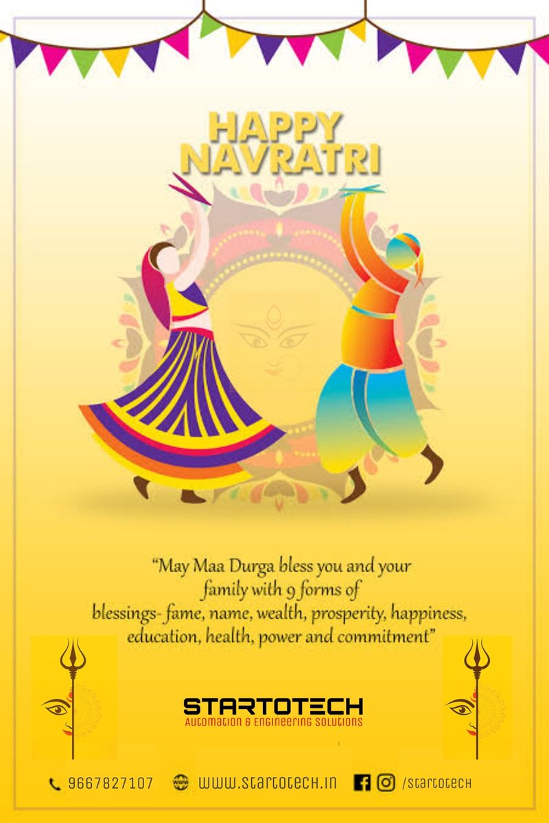 StartOtech's tweet photo. Happy navratri #navratri2021 stay healthy and safe #HappyNavratri #MaaDurga https://t.co/ljNGJcaBwG