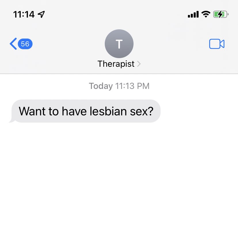grltw1nk's tweet photo. Omg why did my therapist just text me this???? https://t.co/Hg8bwZDZT5
