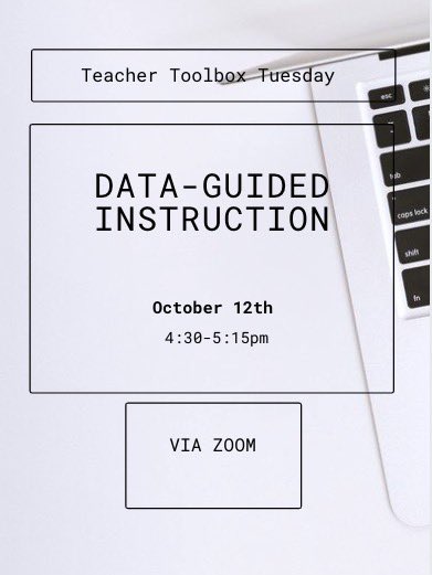 UNCCKDP's tweet photo. Attention Niners! We have another TTT coming up this Tuesday October 12th (virtually). We hope you can join us as we talk about data-guided instruction. Use this link to register: 
https://t.co/rA6pwDSSCY https://t.co/RrEvnyfezU