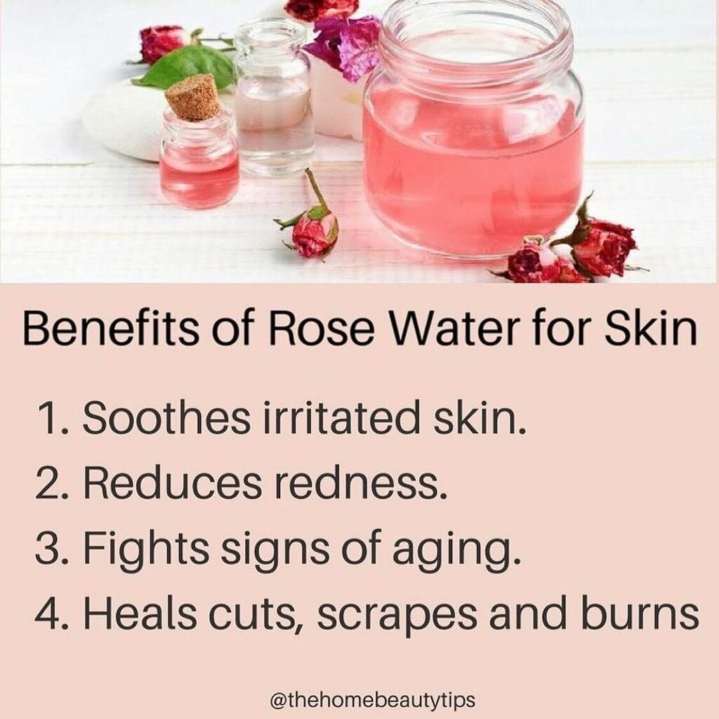 HBTtwit's tweet photo. Benefits of Rose Water for Skin
Follow @thehomebeautytips 
1. Soothes irritated skin.
2. Reduces redness.
3. Fights signs of aging.
4. Heals cuts, scrapes and burns

#rosewater #skincare #skincareroutine https://t.co/YWVszDfOIH https://t.co/DmRe3WsF6w