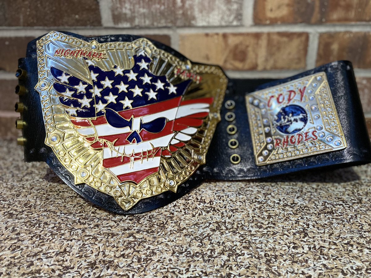 Heelkevin1's tweet photo. The nightmare family championship LIVES! @CodyRhodes @AEW #codyrhodes #aew #AEWDynamite #RhodesToTheTop https://t.co/7vXnTyQL9S