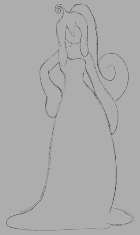 Kikyart5's tweet photo. WIP for a slime character https://t.co/s7ih4G8p3O