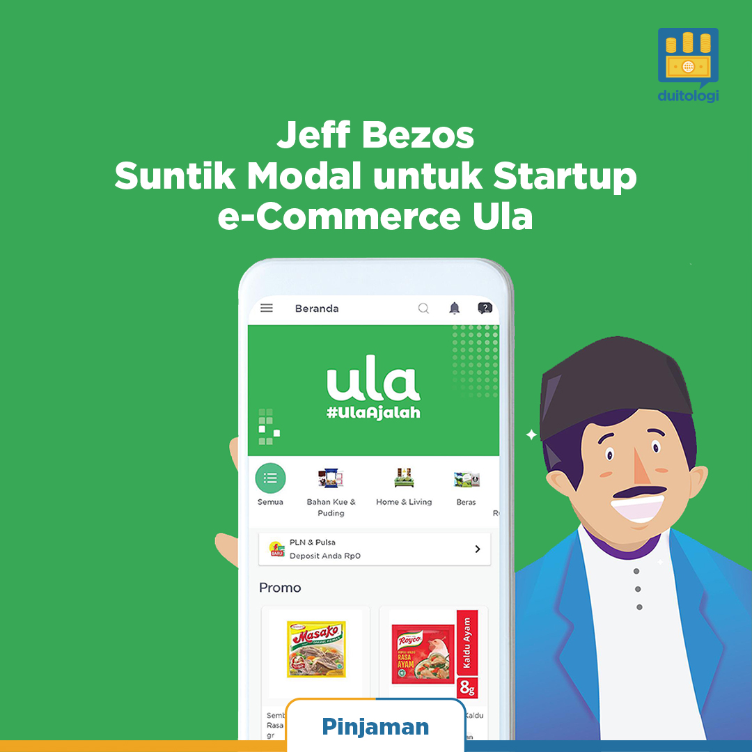duitologi's tweet photo. Startup e-commerce Indonesia Ula berhasil mengumpulkan pendanaan senilai USD87 juta. Salah satu investornya adalah Pendiri Amazon Jeff Bezos. https://t.co/tnreYli67Y

#Ula #UlaApp #StartupEcommerce #JeffBezos https://t.co/BeZE1tdlWz