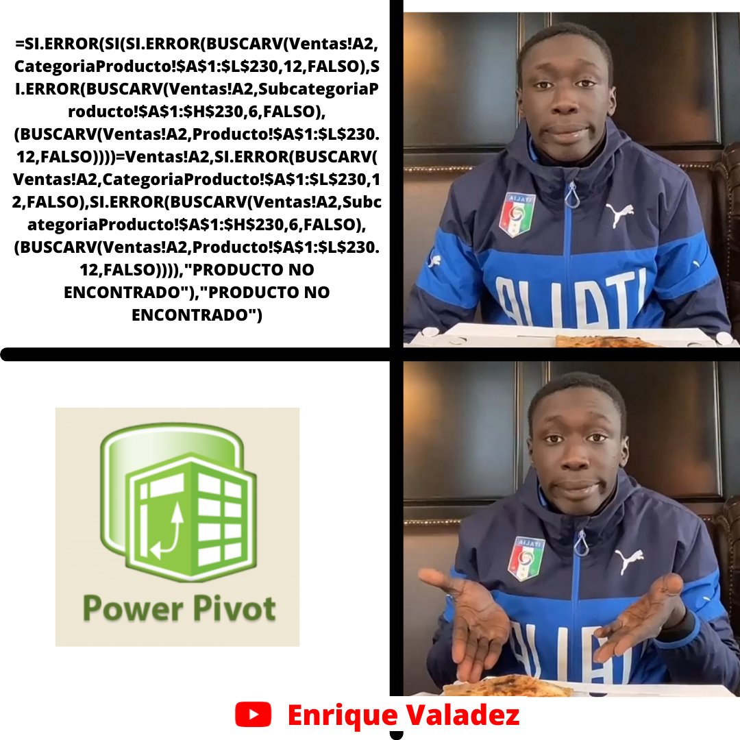 EnriqueValadez_'s tweet photo. Ya trabajas con Power Pivot? 
Te gustaría aprender al 100% esta herramienta ?
En mi canal de YouTube muy pronto encontrarás un tutorial completo de Power Pivot y Funciones DAX en Excel. Totalmente Gratis.
@cap_integral 
#excel #aprendeexcel #enriquevaladez #tutorialesdeexcel https://t.co/aqd0IDlVeJ