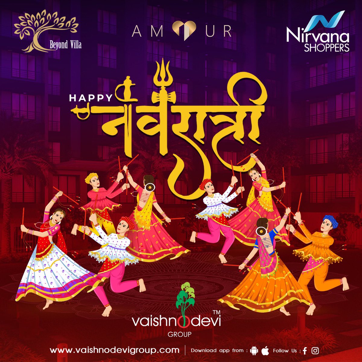 Vaishnodevi9099's tweet photo. Nine nights of festivity with dance and revelries, May this divine occasion bring success to you and embrace victories too. #HappyNavratri #realestate #residentialproject #commercialproject #surat #gujarat #india https://t.co/0bnIgwMhwR