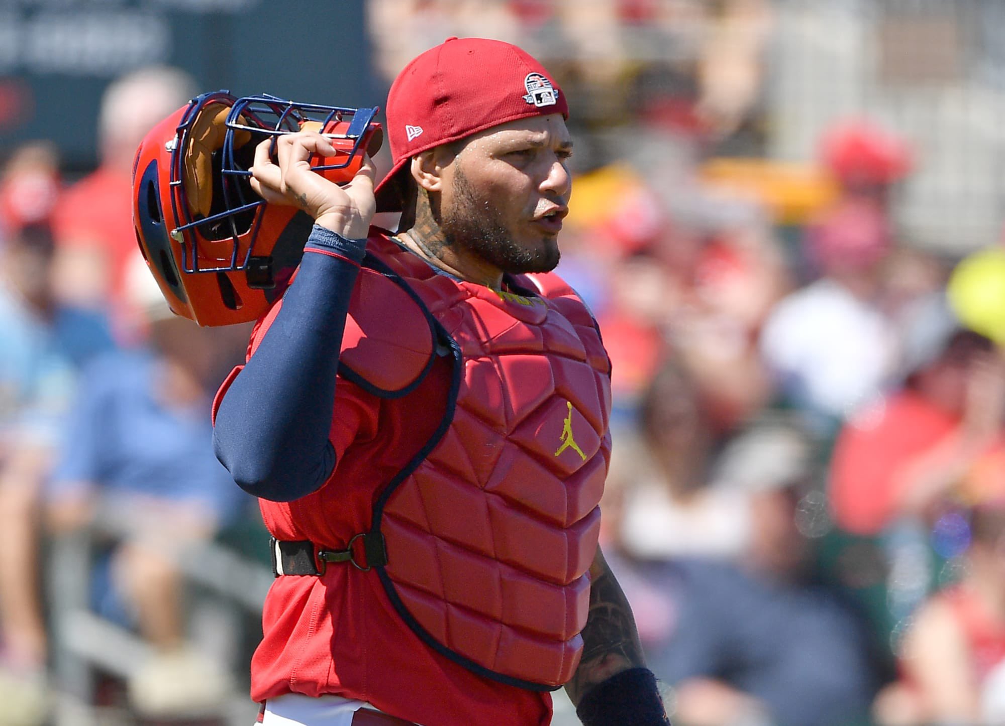 Jesse Thorn he him on X Take it from me Yadier Molina no one knows chest protectors like Mr Michael Jordan https t KTungbXECI X
