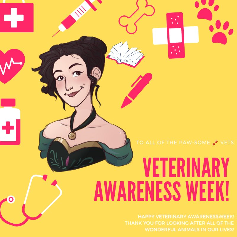 magicwithinpc's tweet photo. 🐾Happy #VeterinaryAwareness Week!🐾
We want to thank our Gorgeous Lady G aka @missnnobodius 👑 who is studying hard to become a Vet & help the beautiful animals in our lives!🐕
For all of the Paw-some 🐾 Vets out there! Thank you so much for doing the most claw-ver job ever!🐈 https://t.co/uN9aQuBi5h