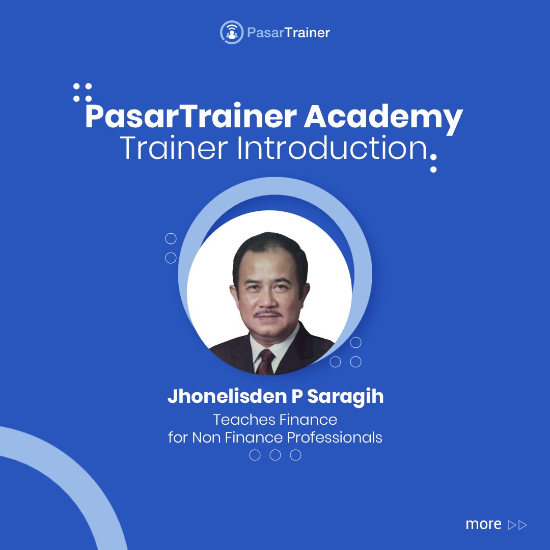 PasarTrainer's tweet image. Meet Our Trainer: Jhonelisden P Saragih

Find what he teaches at PasarTrainer: bit.ly/PTA_JPS

#pasartrainer #trainerprofile #trainingmarketplace #trainingprovider #trainingprograms #hrtraininganddevelopment