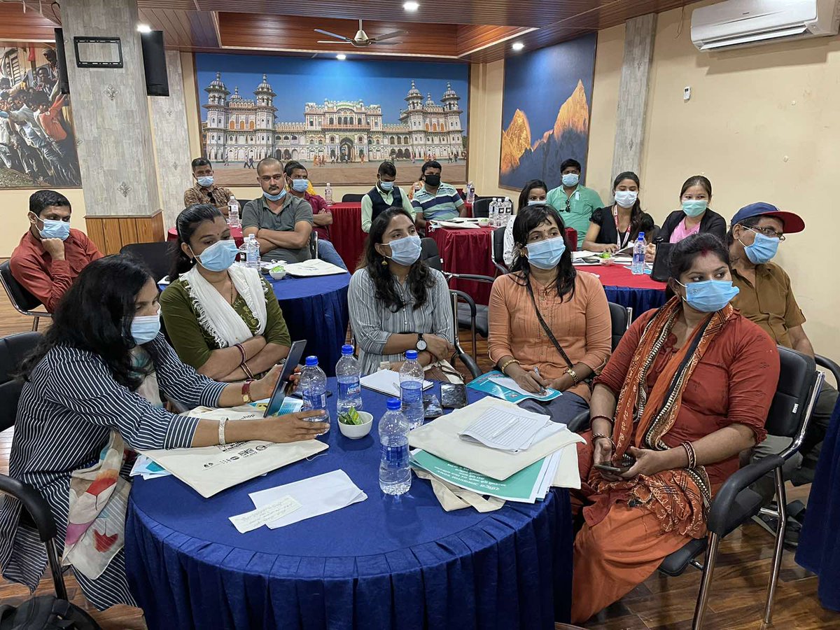 MediaActionNpl's tweet photo. Third in row : on Oct 6, in collaboration with #CBS & with support from @UKinNepal & @UNFPANepal, @MediaActionNpl organized a day long workshop on #decennialpopulationcount #censusreporting for 25 journos of #Province2 in #Janakpurdham @cenus @NEPALNPC https://t.co/R3xpwaS45T