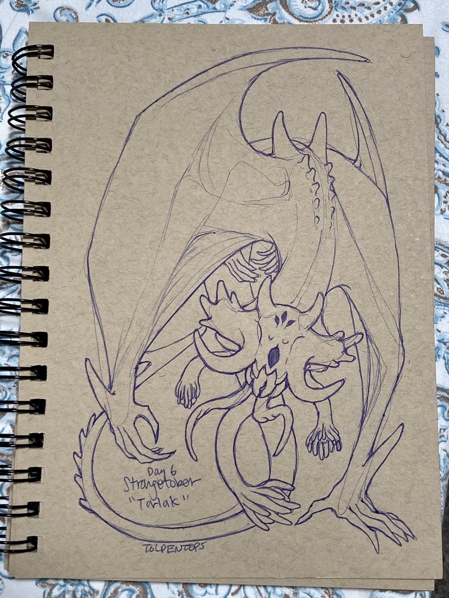Day 6 of #strangetober is "Tarlak"!
Prompt list by @ArtByEmilyHare 