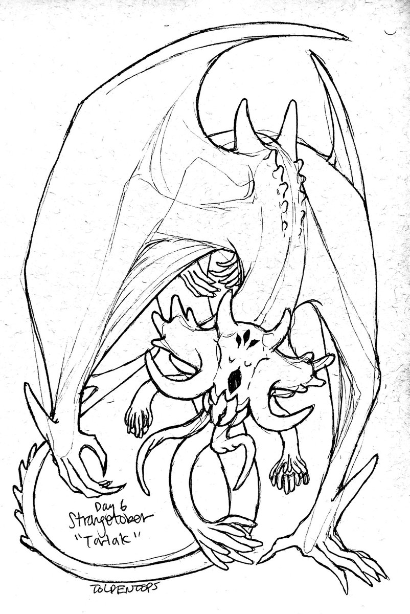 Day 6 of #strangetober is "Tarlak"!
Prompt list by @ArtByEmilyHare 