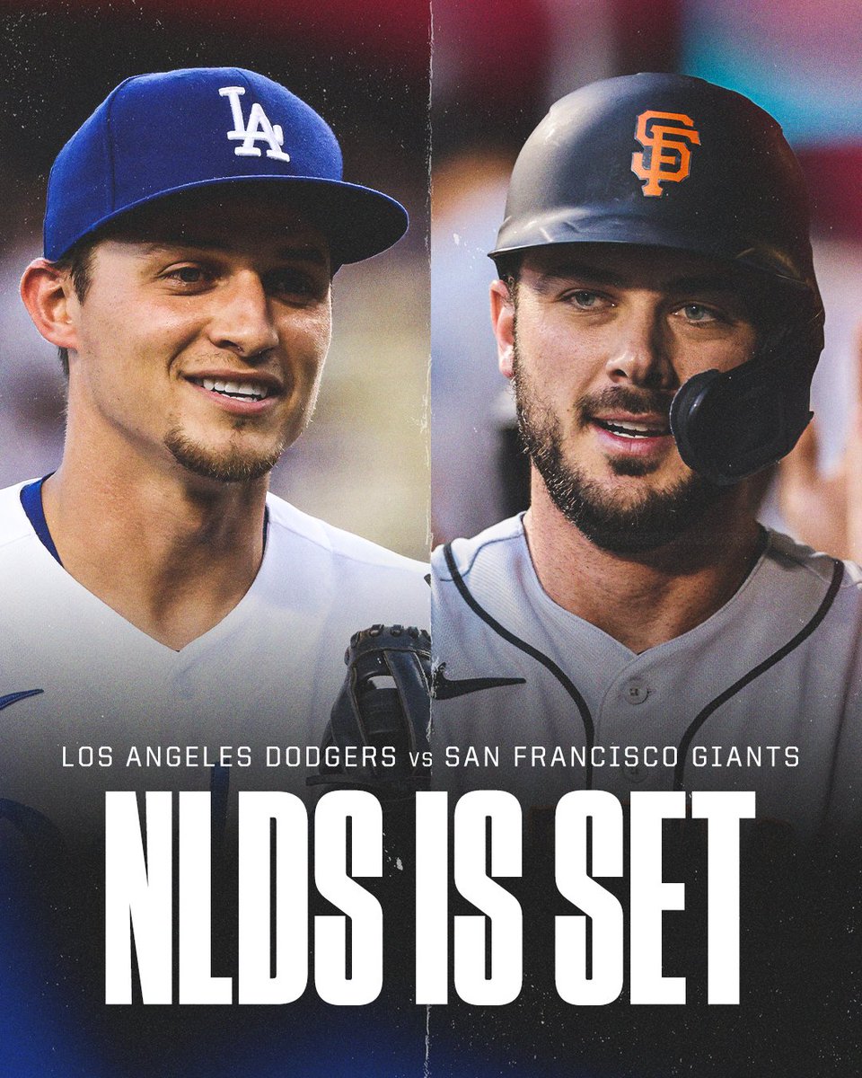 IT'S HAPPENING 🚨

For the first time ever, the Los Angeles Dodgers and the San Francisco Giants will meet in the playoffs.