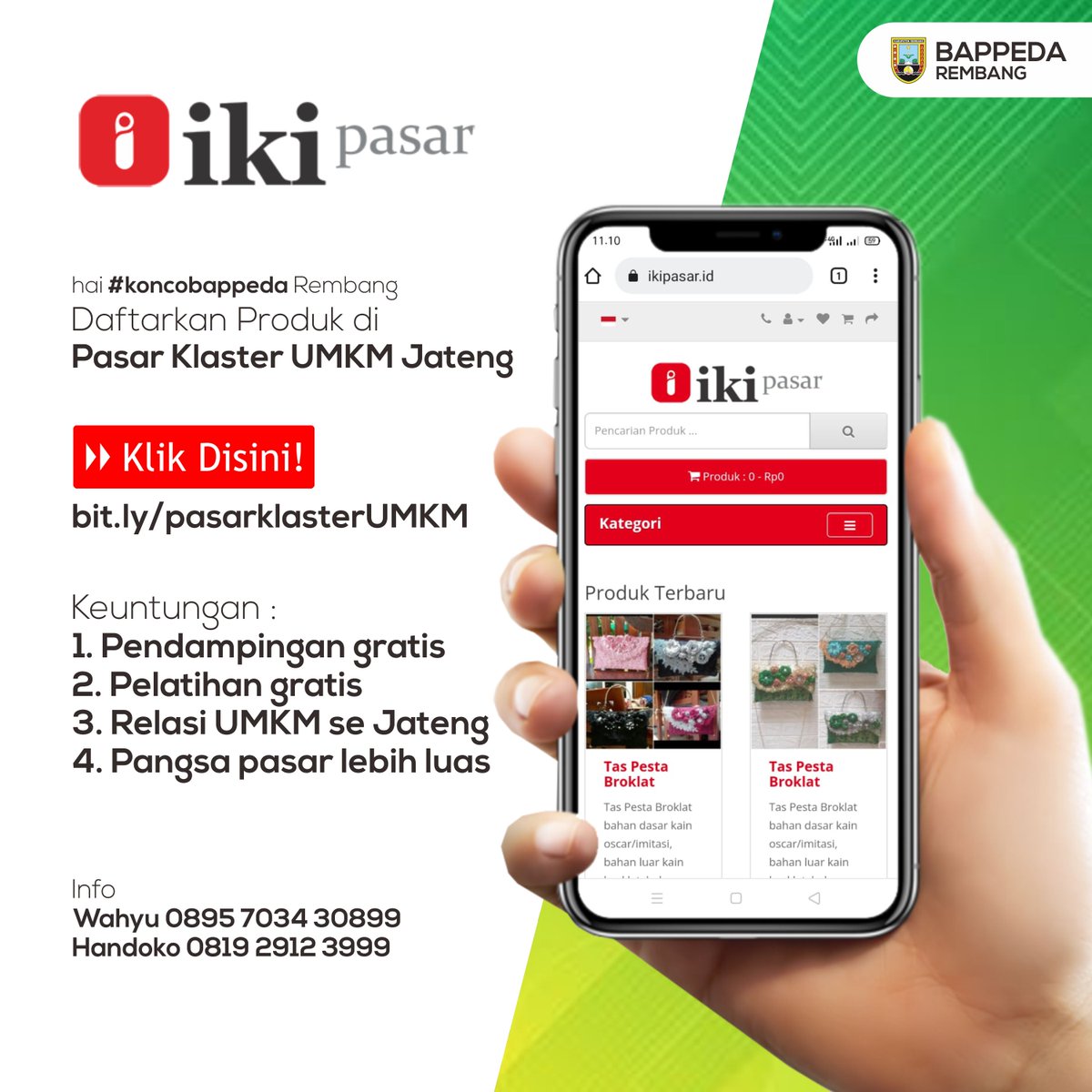 Yuk #koncobappeda Jualan di ikipasar.id 
Dijamin UNTUNG!!

#ikipasarid #Marketplace