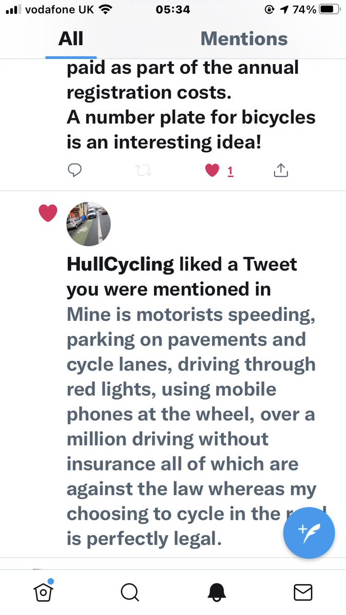 Hullcycling so are you saying cyclists are squeaky clean?
I don’t think so!
🙄A mandatory insurance for cyclists is the answer, whether you like it or not!