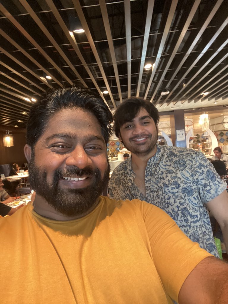 Blockbuster morning with director  <a href="/sujeethsign/">Sujeeth</a> !