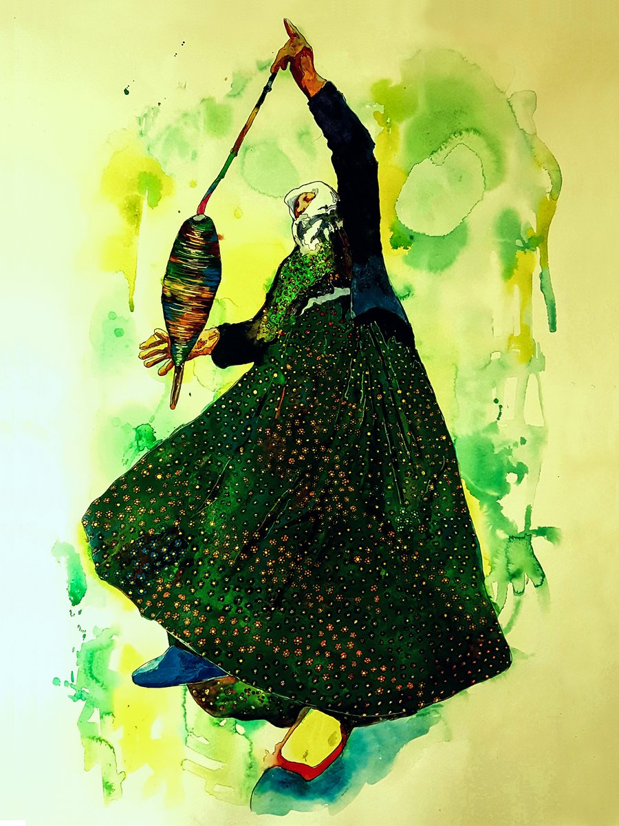 "Teşî"

Sulu boya çalışmalarımdan. / 50x70 cm.