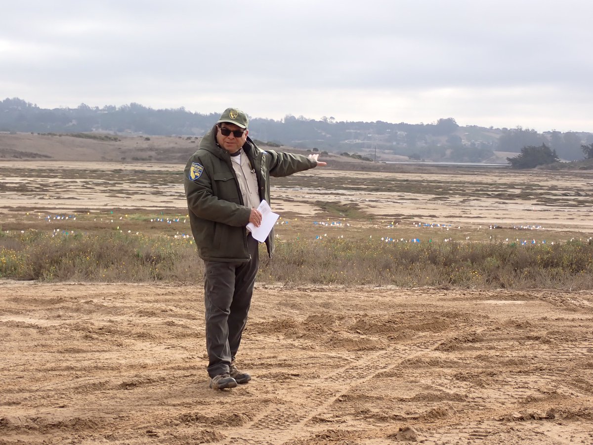 kathrynbeheshti's tweet photo. Today we had our annual #Tidal #Wetland #Program meeting (outside) with many #twp members in attendance! It was a great day thanks to #esnerr and @elkhornslough staff! Updating everyone on past, current, and future work at #HesterMarsh! https://t.co/jCJmkynnqa