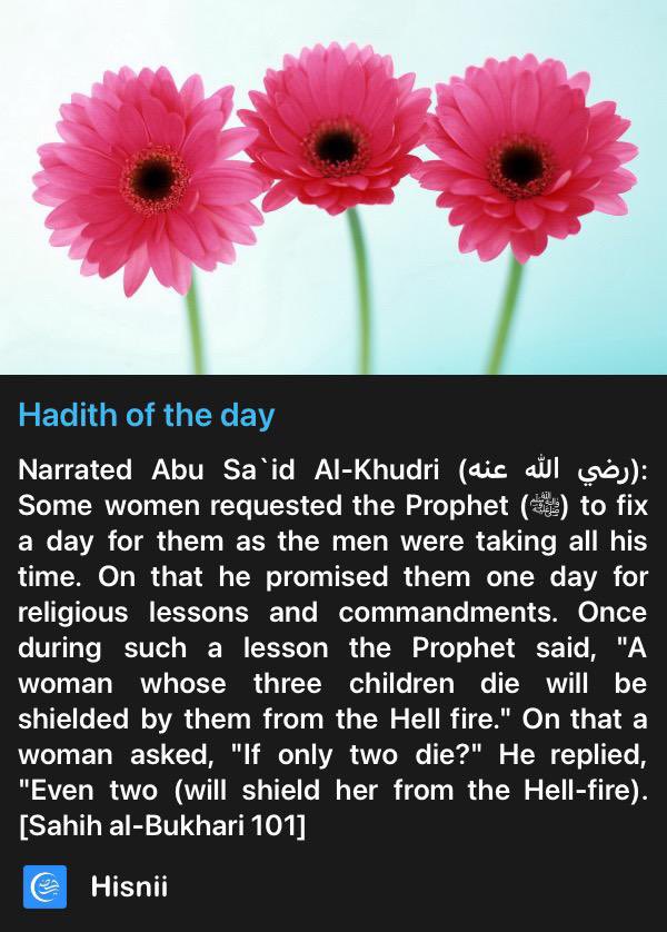 Hadith of the day.
