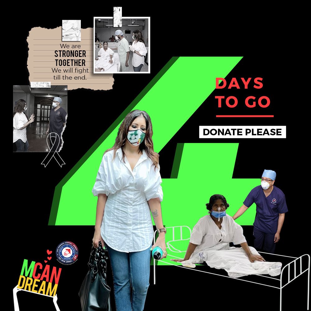 mahekamirpuri's tweet photo. We at #MCan aim year after year to collect funds & help the underprivileged fight cancer @TataMemorial @cspramesh
This year with #CanDream we are just 4 days away in fulfilling one of the biggest accomplishments.
Pls donate ..4DTG !
https://t.co/RHixa22RcM
#mahekamirpuri https://t.co/WVDRUusn9P