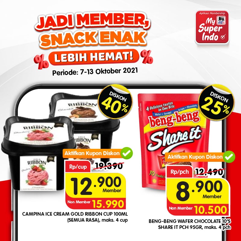 InfoSuperIndo's tweet image. Boibo, contekan khusus member nih.

Sebelum mampir #KeSuperIndo, catet dulu nih promo member My Super Indo dan jangan lupa SCAN ID member-nya yaaa.

Psst, tahu nggak Bu, makin sering scan ID, makin buesaaarr kesempatan menangnya! Makanya jangan lupa scan terus ya

#PromoMember