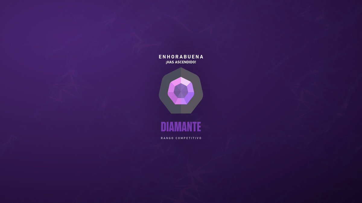 Ama por fin llegue a diamante 🥺

Me estanque mucho tiempo en oro, pero después de un rato al fin pude llegar a diamante. Es mi primer shooter y mi primer juego de pc, estoy muy contento :)