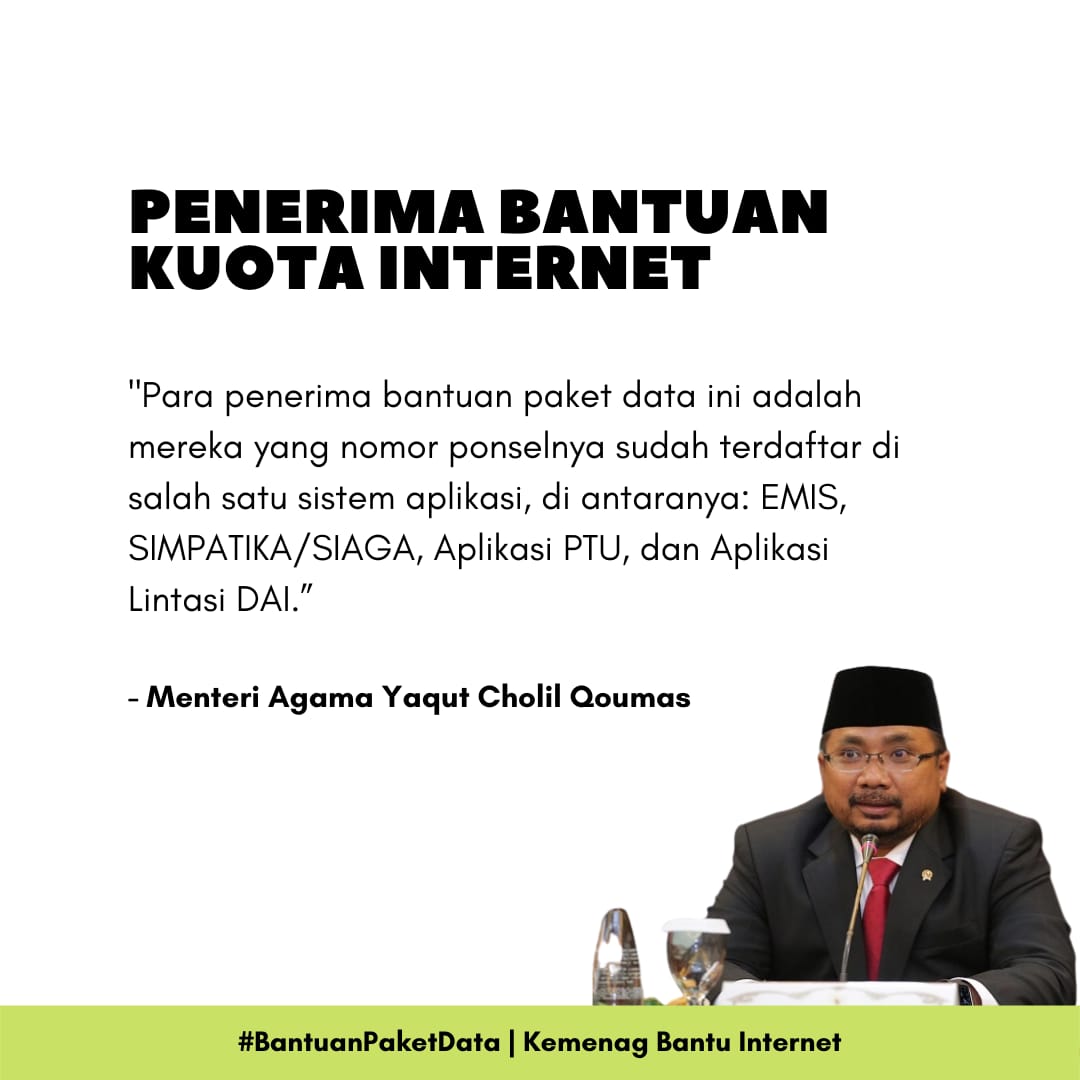 HasibuanMika's tweet photo. holla guys ada kabar baik nih, pihak Kemenang akan memberikan bantuan paket internet lho buat kita! Yang rajin belajarnya #BantuanPaketData Kemenag Bantu Internet https://t.co/qesKZUVoxa
