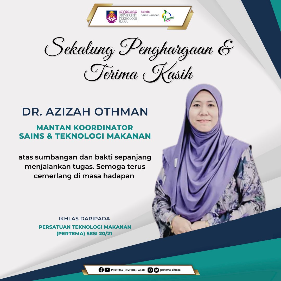 Persatuan Teknologi Makanan Uitm Sa Pertema Uitmsa Twitter