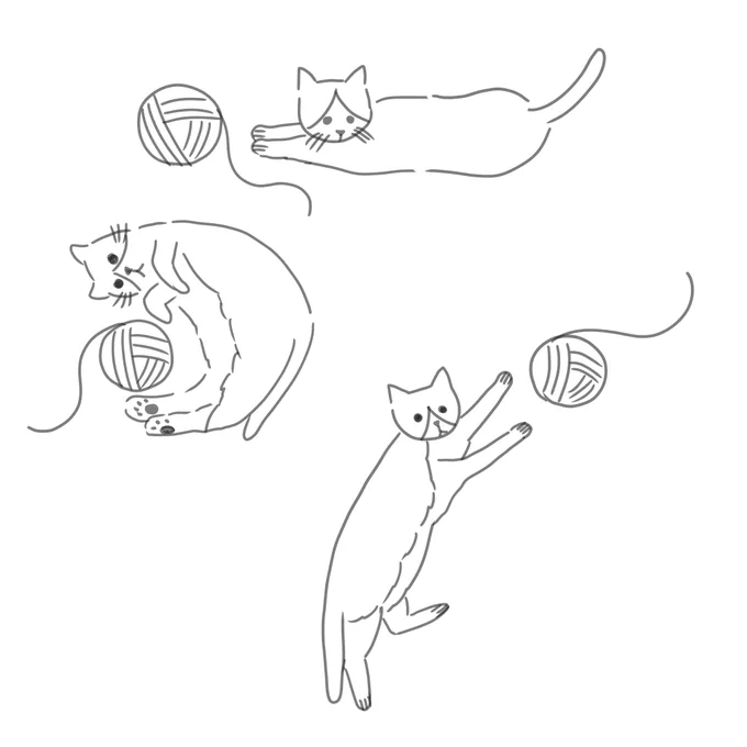 お正月の柄考え中💭
猫と毛玉とかどうかなぁ🐈
みかんもいいなぁ🍊
#猫のいる暮らし 