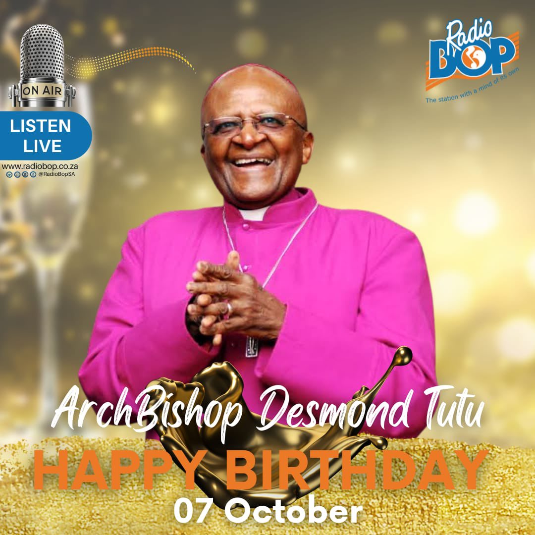 Arch Bishop Desmond Tutu is 90 years today. Happy Birthday Arch 