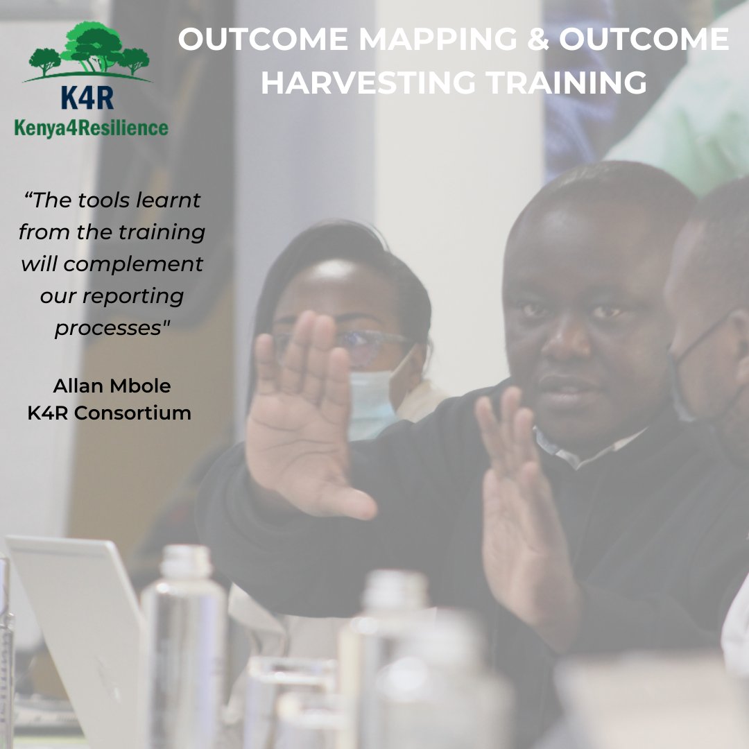 K4Resilience's tweet image. #Throwback to the #OutcomeMapping and #OutcomeHarvesting (OM/OH) Training.  #K4R members were equipped  on a robust and verifiable Monitoring &amp;amp; Evaluation process. 
Why OM/OH ?
✔️ Conventional M&amp;amp;E can be inappropriate when what is done vs achieved varies from the original plan