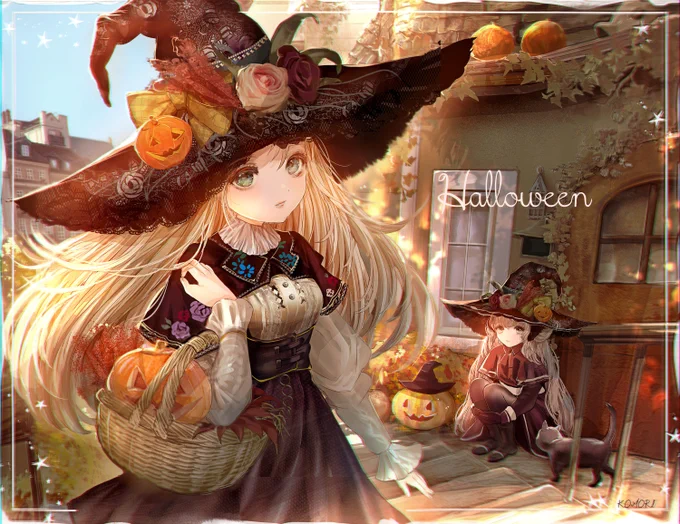 「 おばけかぼちゃの町 」
ハロウィン準備中の魔女の女の子たちです。
#ハロウィンイラスト展示会2021
#Twitter文化祭2021 #オリジナル 