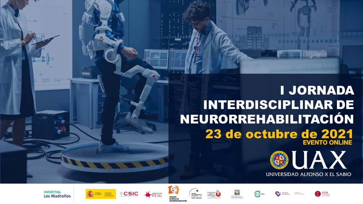 El 23 de octubre tendrá lugar la I Jornada Interdisciplinar UAX de Neurorrehabilitación donde expertos de referencia mundial nos desvelarán las claves de la neurorrehabilitación del futuro y todo su potencial terapéutico. 

Toda la info e inscripciones ⬇ uax.com/eventos/i-jorn…