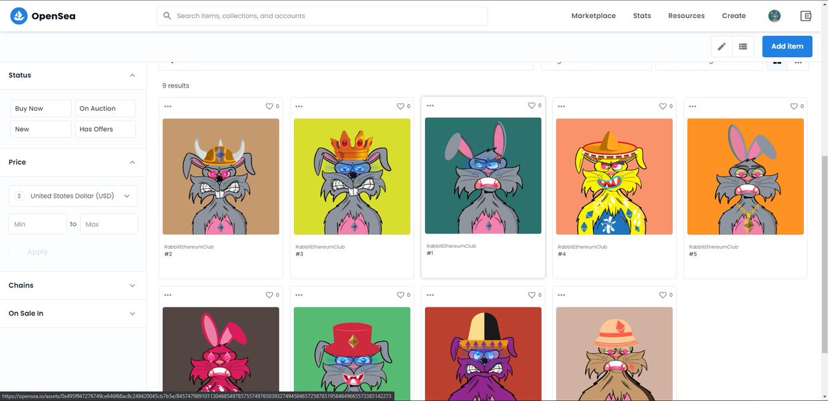 RabbitClubNFT's tweet photo. Ready ?? @RabbitClubNFT
#NFT #NFTs #rabbitnft #eth #ethereum #opensea #rabbitclub #rabbitclubnft #Collectibles #CollectorNFT #Collections https://t.co/Squ0WiJYKb
