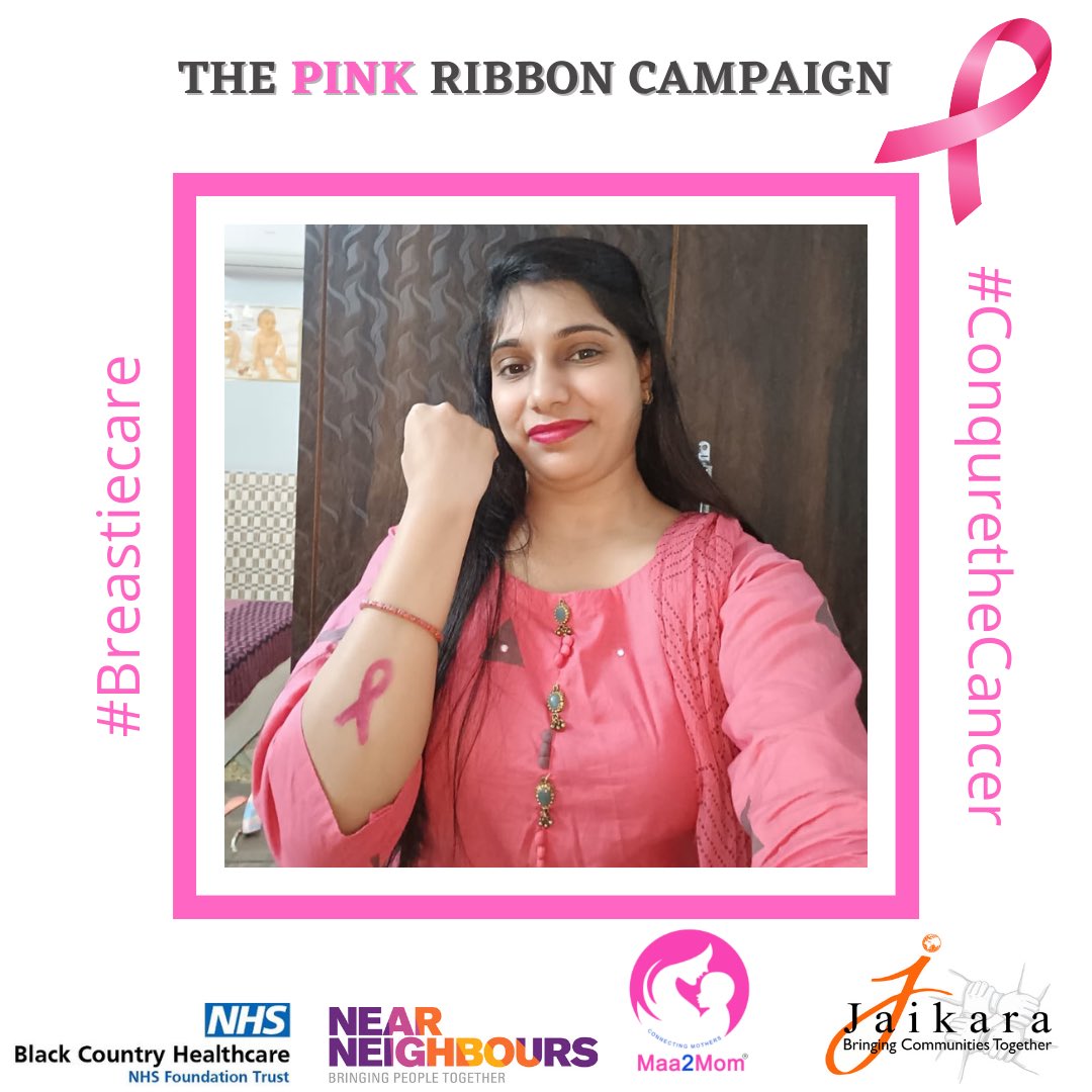 THE PINK RIBBON CAMPAIGN 🎀
#breastiecare #conquerthecancer #Pledgetobeaware 

The human spirit is stronger than anything that can happen to it. #BreastCancerAwarenessMonth 

@CllrRkaur <a href="/BlackCountryNHS/">BCHFT - Black Country Healthcare Foundation Trust</a> <a href="/WolvesCouncil/">Wolves Council</a> <a href="/NearNeighbourBC/">Black Country Near Neighbours</a> <a href="/maa2mom/">Maa2Mom</a> <a href="/gurvinder28_k/">Chef Gurvinder Kaur</a> <a href="/mumcancersuppo1/">mumcancersupport_gurnoor</a>