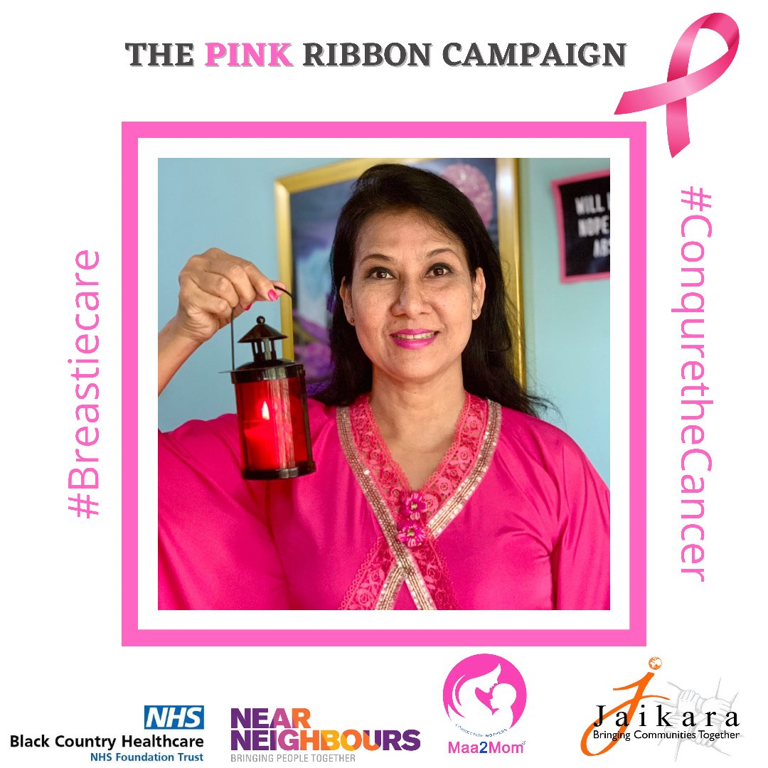 The PINK Ribbon Campaign 🎀
#breastiecare #conquerthecancer #breastcancerawareness 

There will come a time in life when you believe everything is finished. That will be the beginning. 

facebook.com/13518353082171…
@CllrRkaur <a href="/BlackCountryNHS/">BCHFT - Black Country Healthcare Foundation Trust</a> <a href="/NearNeighbourBC/">Black Country Near Neighbours</a> <a href="/maa2mom/">Maa2Mom</a> <a href="/gurvinder28_k/">Chef Gurvinder Kaur</a>
