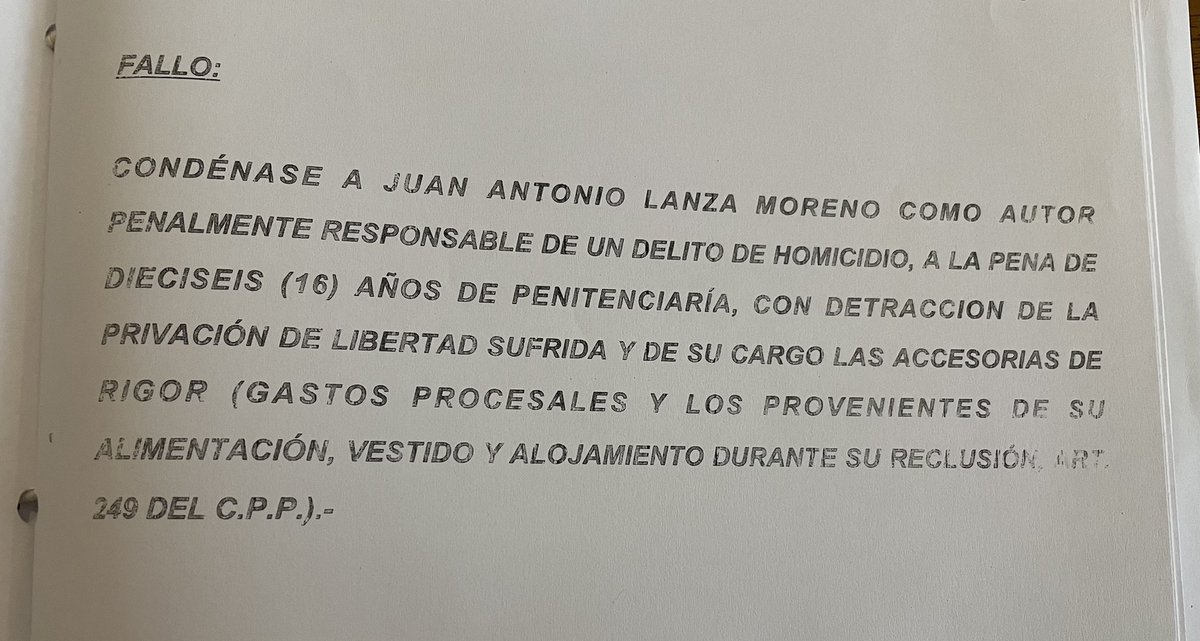 iduran1's tweet photo. En una muy fundada sentencia a cargo de la Dra. Ana de Salterain, Penal 26 Turno, se condenó al asesino de Valeria Sosa a 16 años de penitenciaría por un delito de Homicidio. Tarda, pero llega… un poco más de paz en tu alma Vale querida! @ALC_OK https://t.co/wPlA1Z8pTc