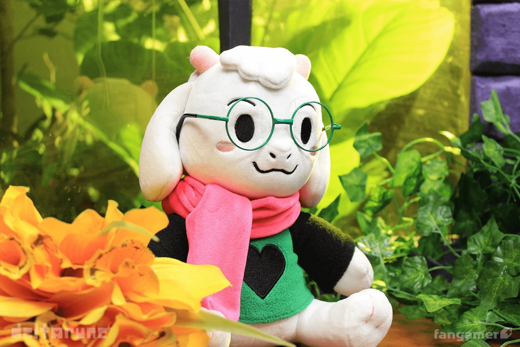 DELTARUNE デルタルーン ぬいぐるみ ラルセイ 帽子 メガネ スカーフ付 DELTARUNE デルタルーン ぬいぐるみ ラルセイ 帽子 メガネ