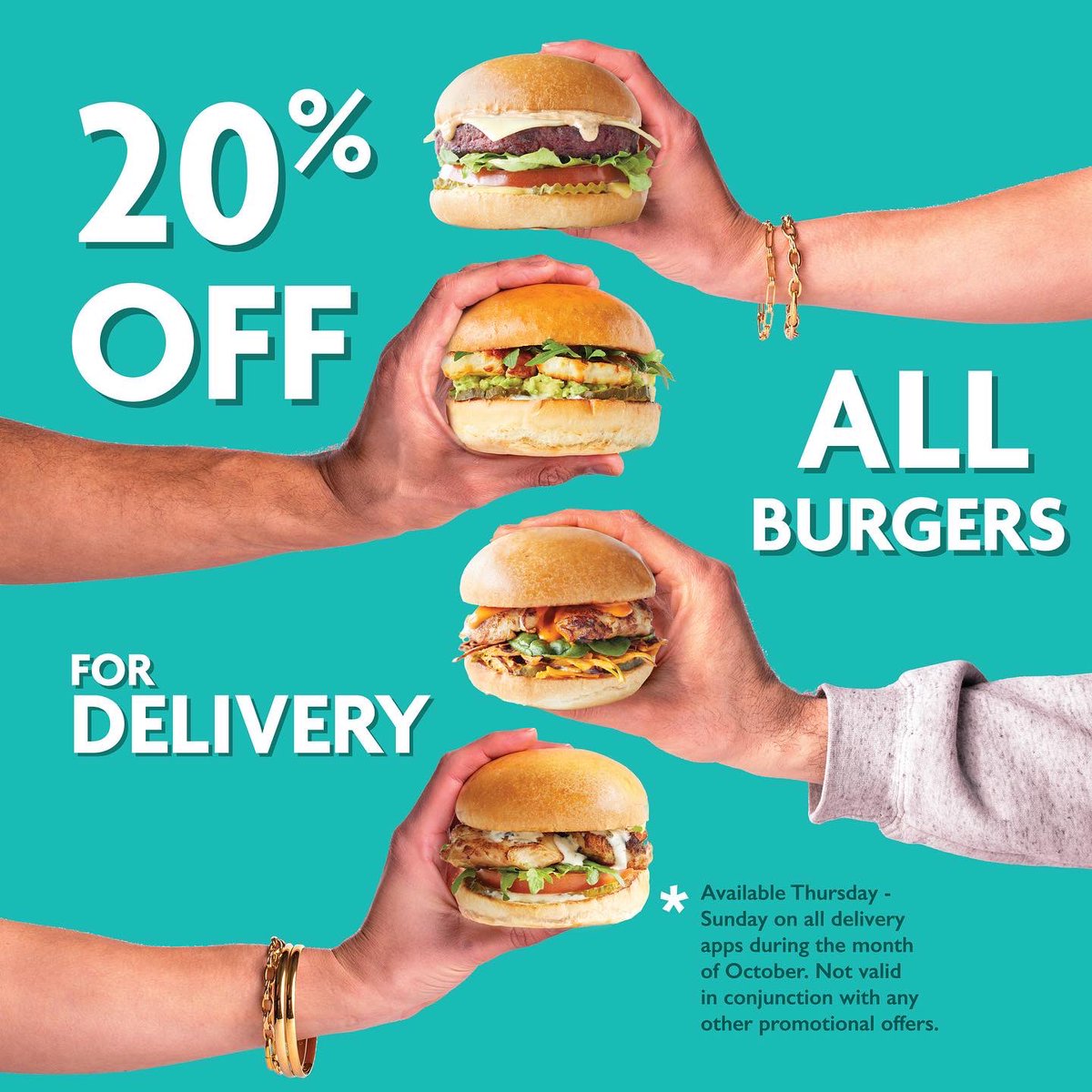 We're here, we're freer, get used to it. Buy one get one free on ANY BURGER in October in our restaurants 🍔  That's it. That's the tweet. Available in all restaurants every Thursday, and 20% off ALL burgers Thursday - Sunday on <a href="/deliveroo/">Deliveroo</a> <a href="/justeat/">JustEat</a>.ie and <a href="/ubereats/">Uber Eats</a> in October.