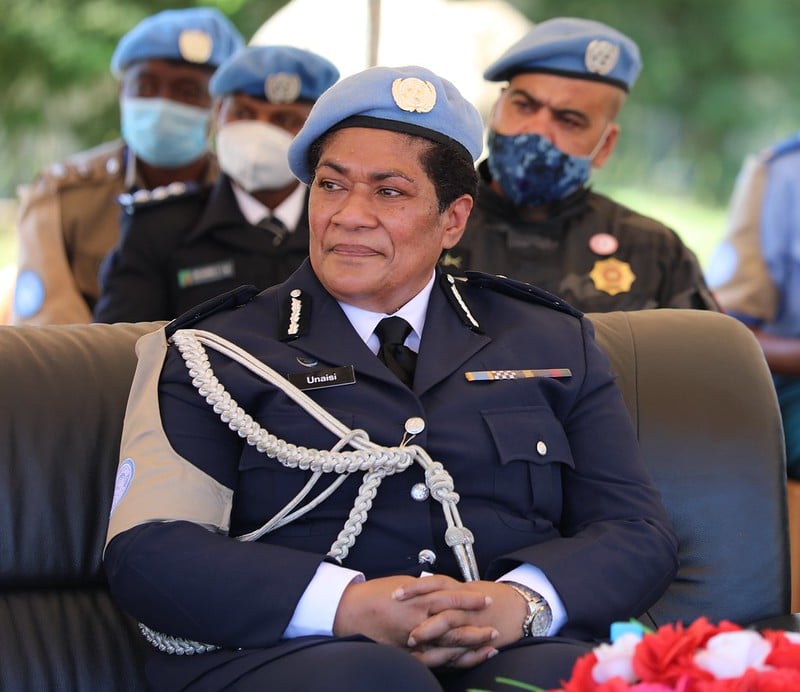 FijiEmbassyUAE's tweet photo. #UNMISS  bids farewell to Comm. Unaisi Bolatolu-Vuniwaqa, the first woman to head United Nations Police - UNPOL in the world's largest peace operation, an extraordinary leader committed to helping build peace. https://t.co/ir4Ki1Yjja